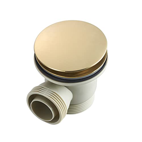 Sandy Beach Brass Bath Mixer Tap Filler Overflow with Pop-Up Waste