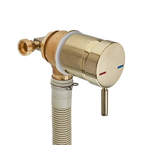 Sandy Beach Brass Bath Mixer Tap Filler Overflow with Pop-Up Waste