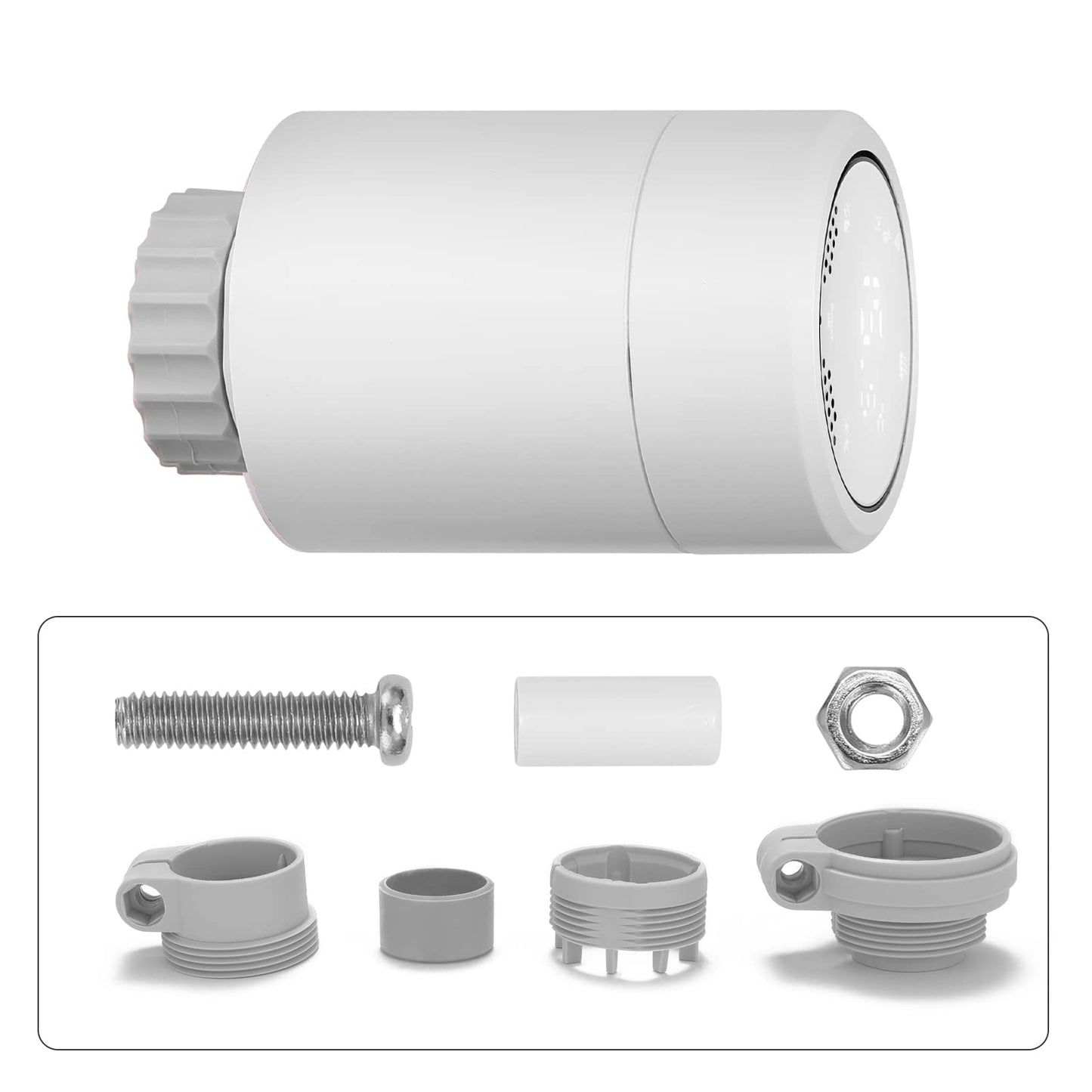 Sandy Beach Smart Heating Thermostat TRV Radiator Valves with Zigbee Gateway and Boiler Receiver Connecting to Amazon Alexa Google Home