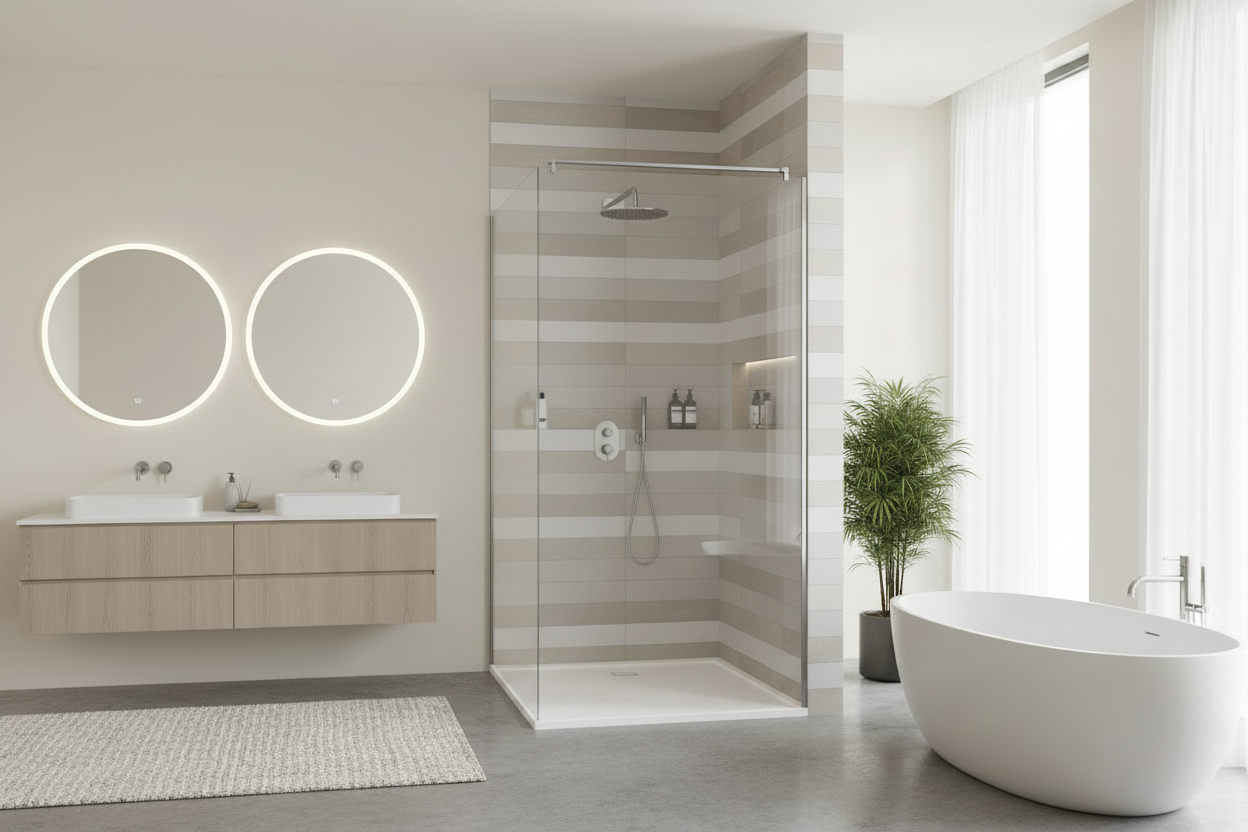 Sandy Beach White Shower Waste, White Elegance, Premium 90mm Waste Trap, Sleek Shower Tray Waste Trap, and Drain Cover Replacement Solutions - Perfectly Sized, Effortlessly Stylish (White)