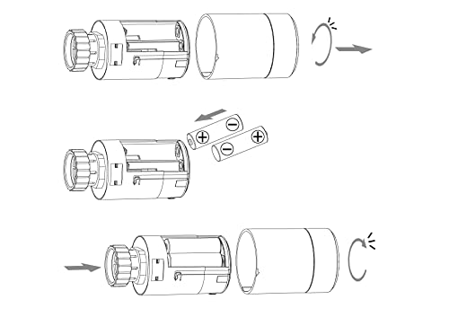 Sandy Beach Smart Heating Thermostat TRV Radiator Valves with Zigbee Gateway Connecting to Amazon Alexa Google Home