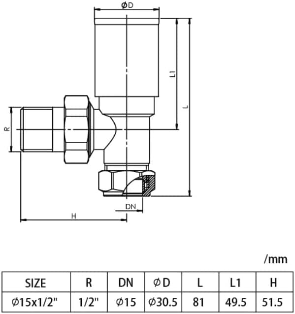 Sandy Beach Brushed Nickel Angled Heated Towel Rail Radiator Valves 15mm