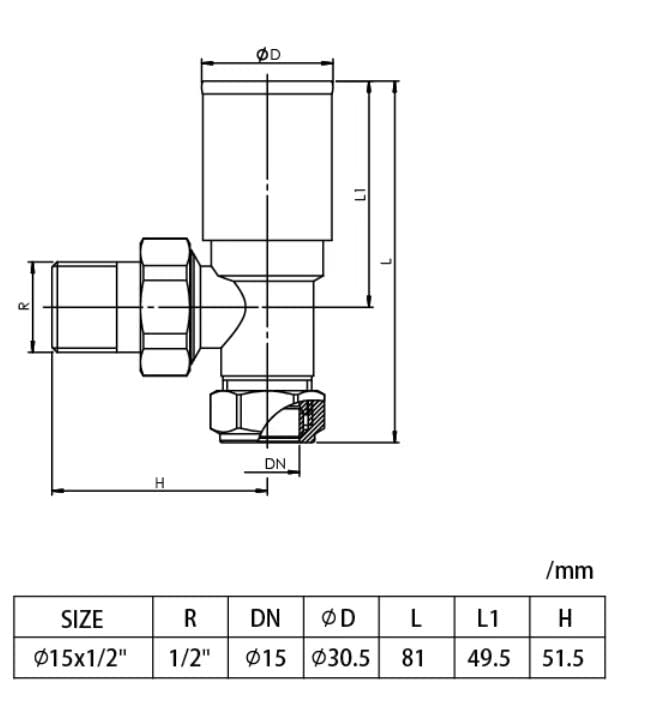 Sandy Beach Anthracite Grey Angled Heated Towel Rail Radiator Valves 15mm