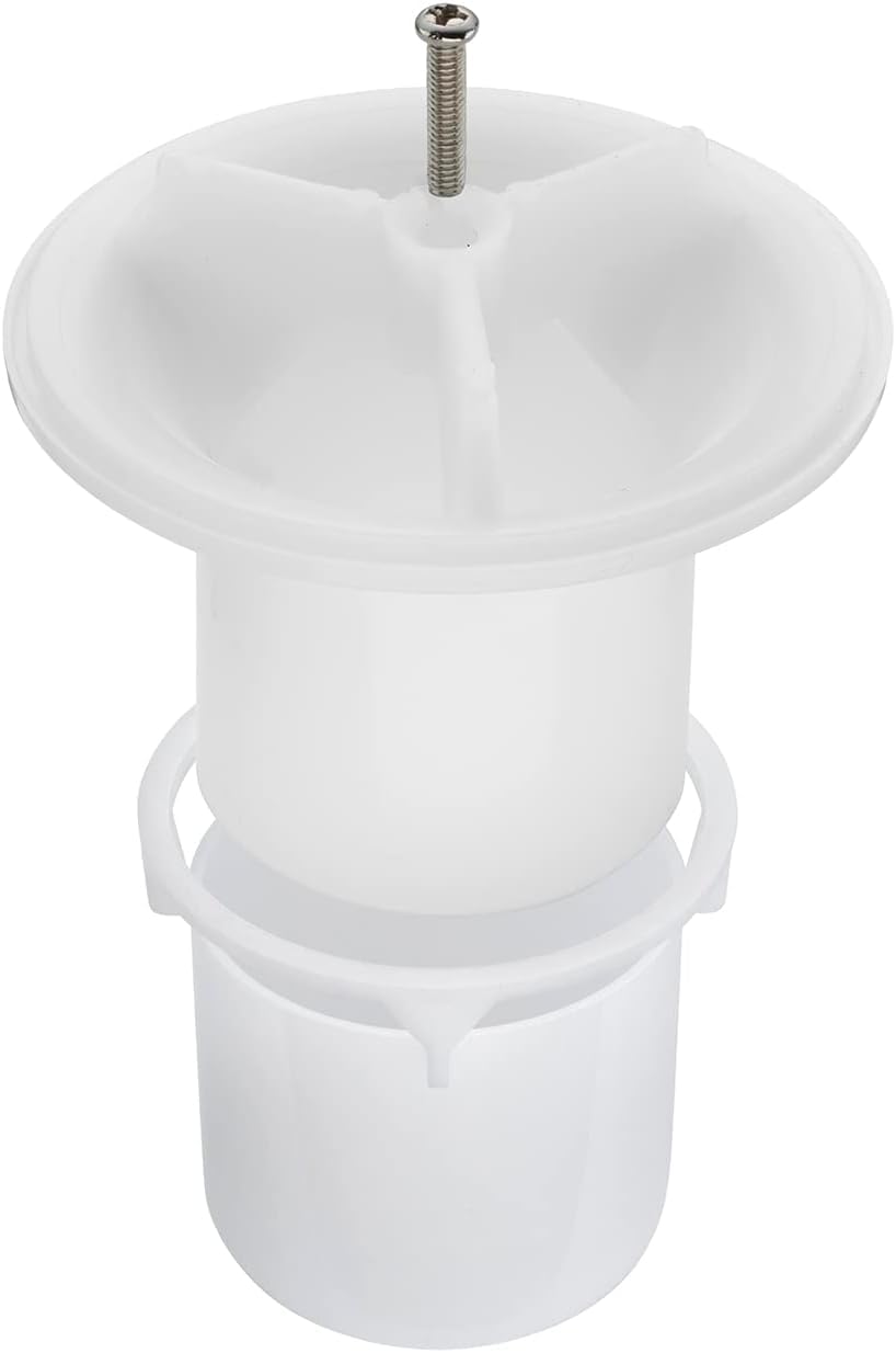 Sandy Beach Shower Waste Trap Cover, Shower Replacement Shower Waste Drain Cap Cover, Shower Drain Cover Replacement, Fast Flow Shower Waste Shower Trap Cover Replacement White (90mm Hole/115mm Cover)