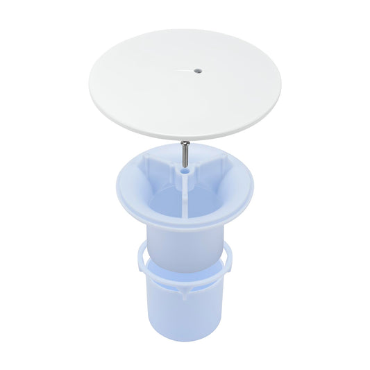 Sandy Beach Shower Waste Trap Cover, Shower Replacement Shower Waste Drain Cap Cover, Shower Drain Cover Replacement, Fast Flow Shower Waste Shower Trap Cover Replacement White (90mm Hole/115mm Cover)