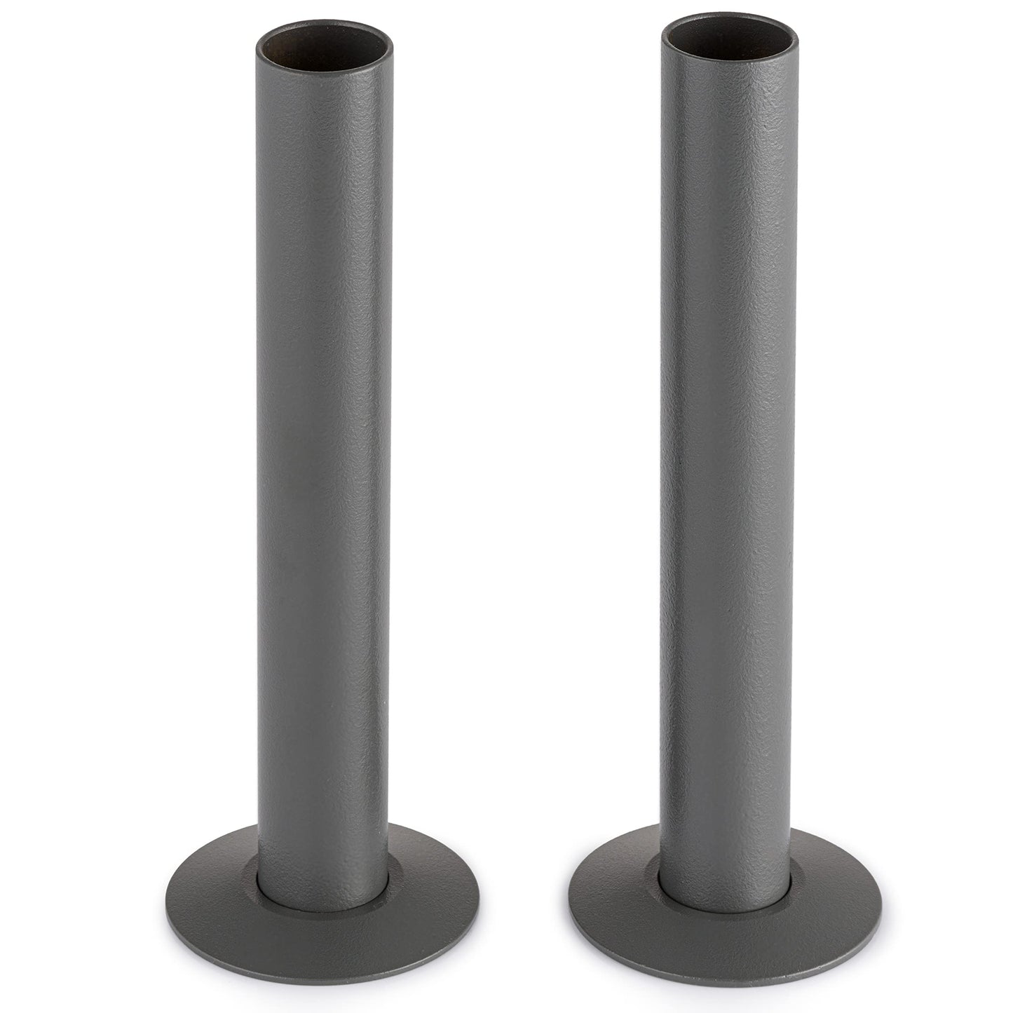 Sandy Beach Anthracite TRV Thermostatic Radiator Valve Pipe Covers Sleeves & Collars 130mm x 18mm